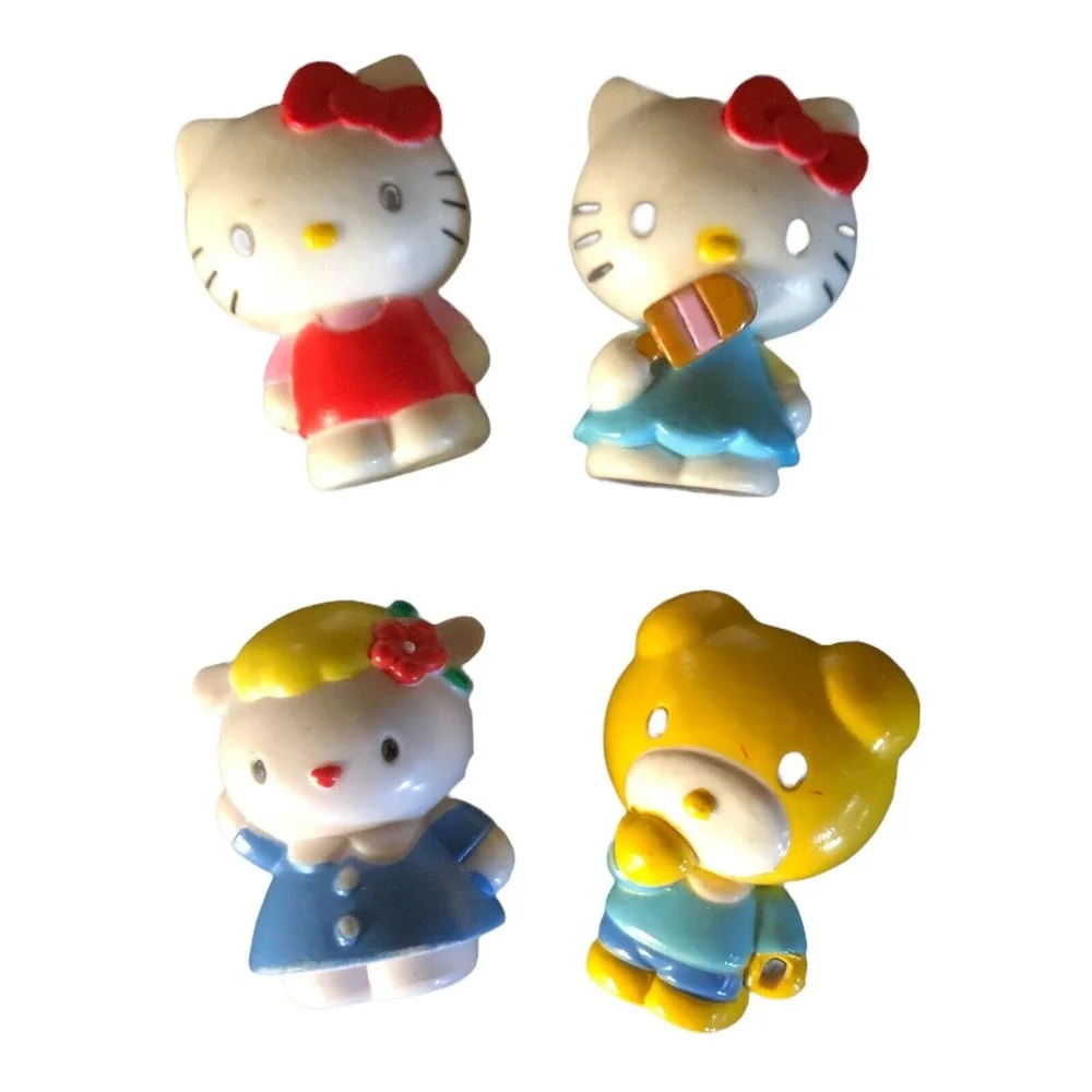 4‎ Mini Hello kitty Anime action figure collection PVC Toy Cake top